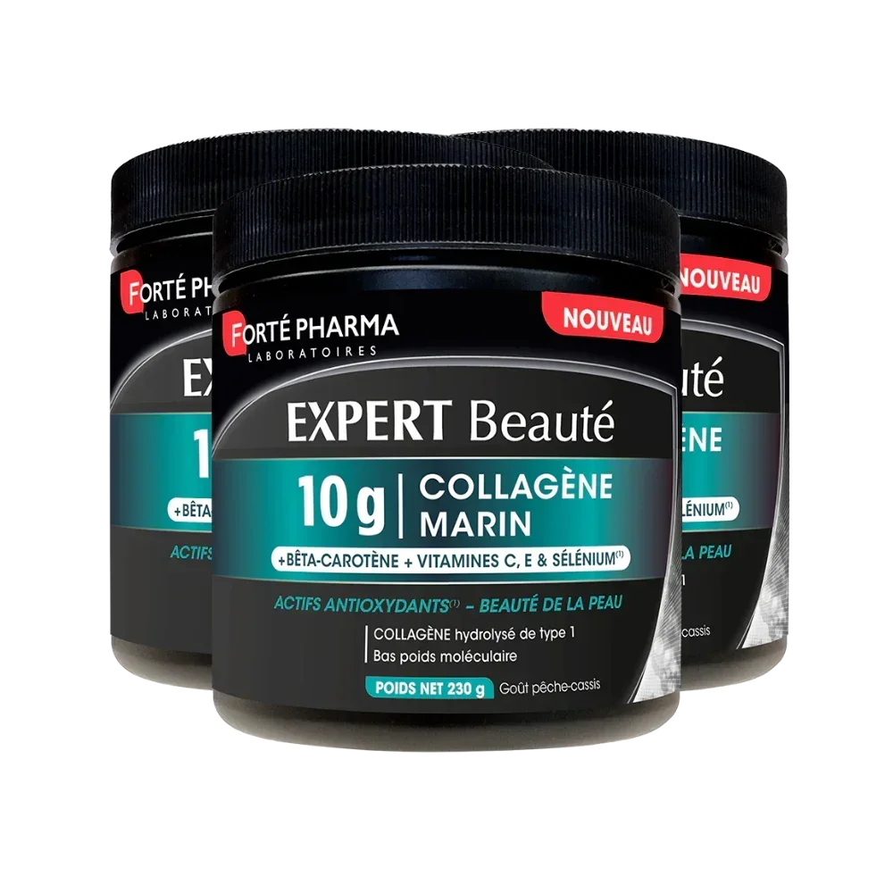 Lot de 3 Expert Beauté Collagène Marin 10g
