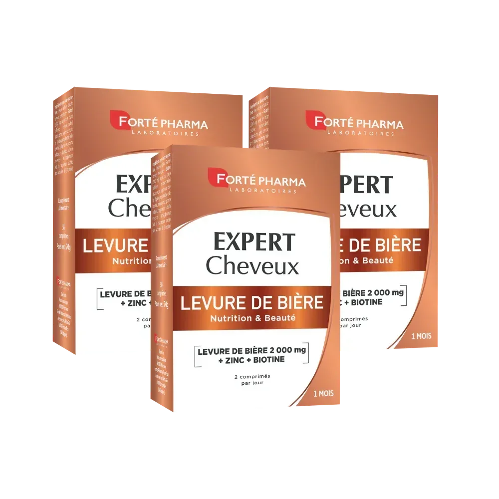 Lot de 3 Expert Levure de bière 56 comprimés