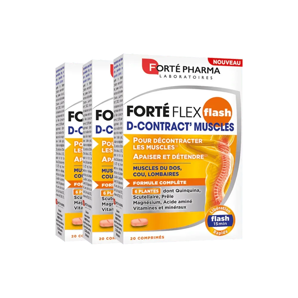 Lot de 3 Forté Flex Flash D-Contract' Muscles