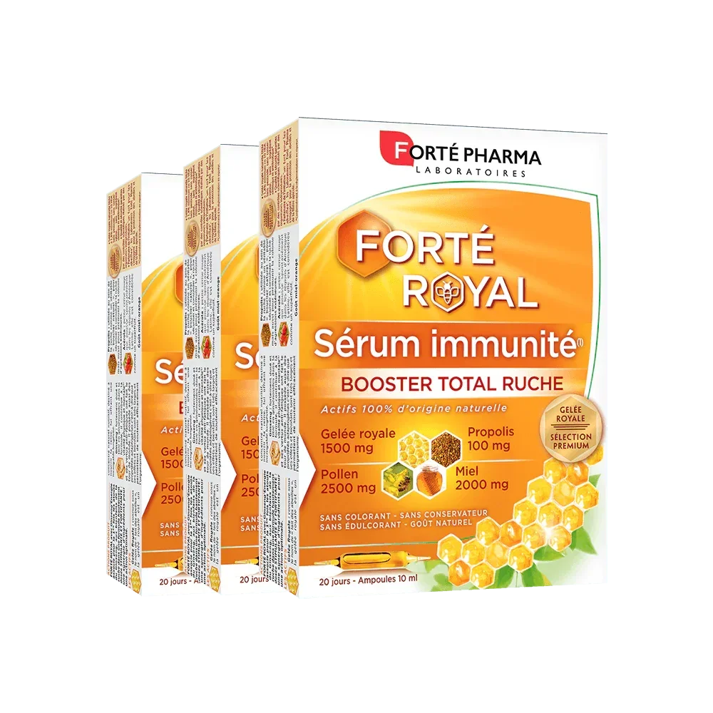 Lot de 3 Forté Royal Sérum immunité