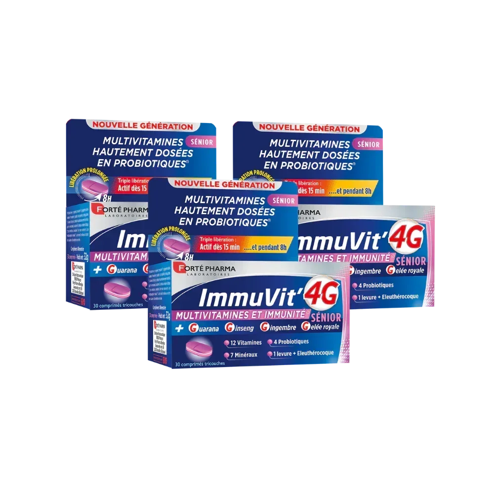 Lot de 3 ImmuVit'4G Sénior