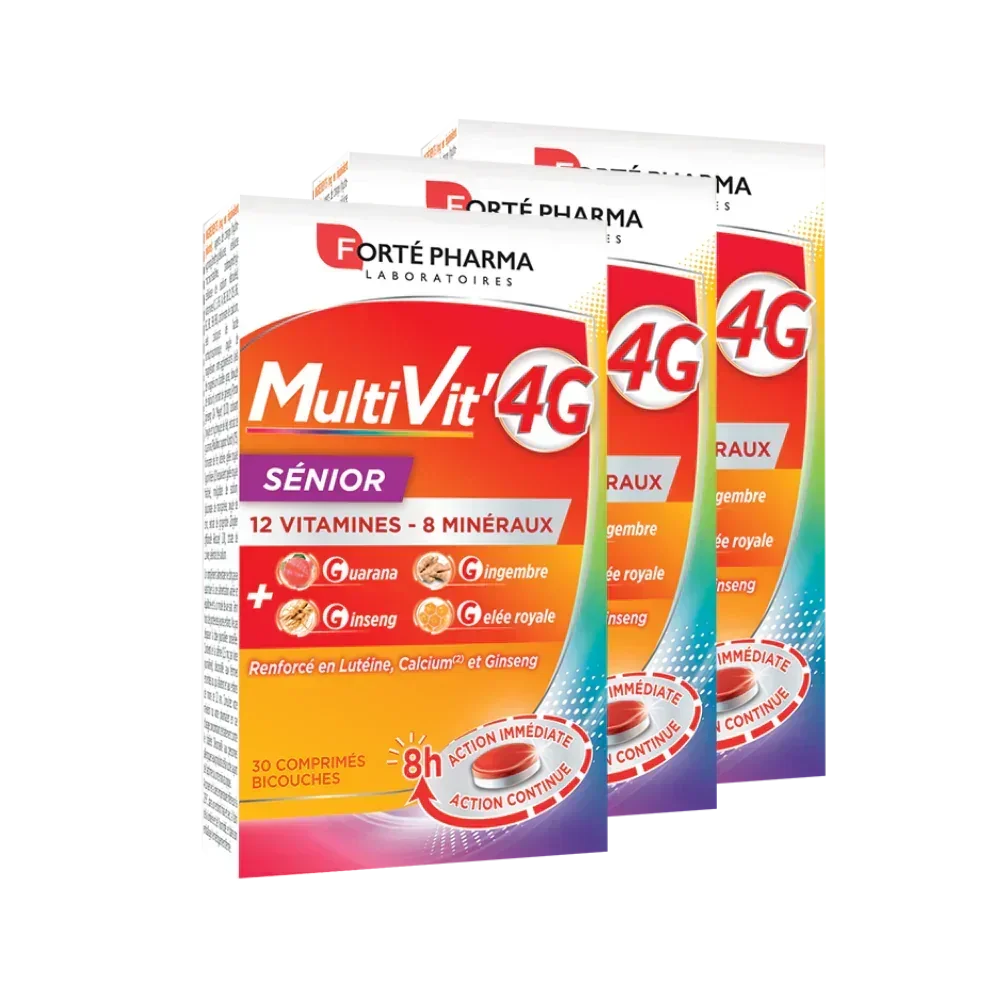 Lot de 3 MultiVit'4G Sénior