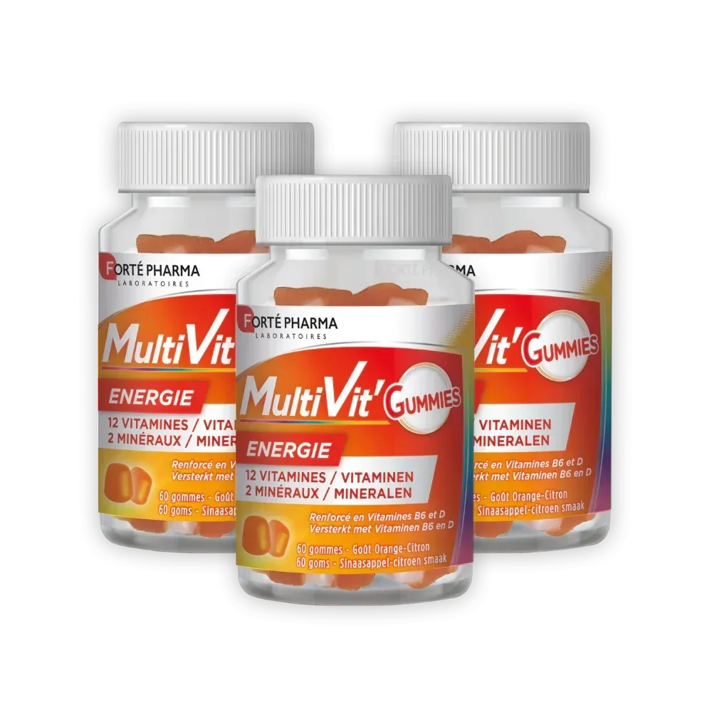 Lot de 3 Multivit'Gummies Energie