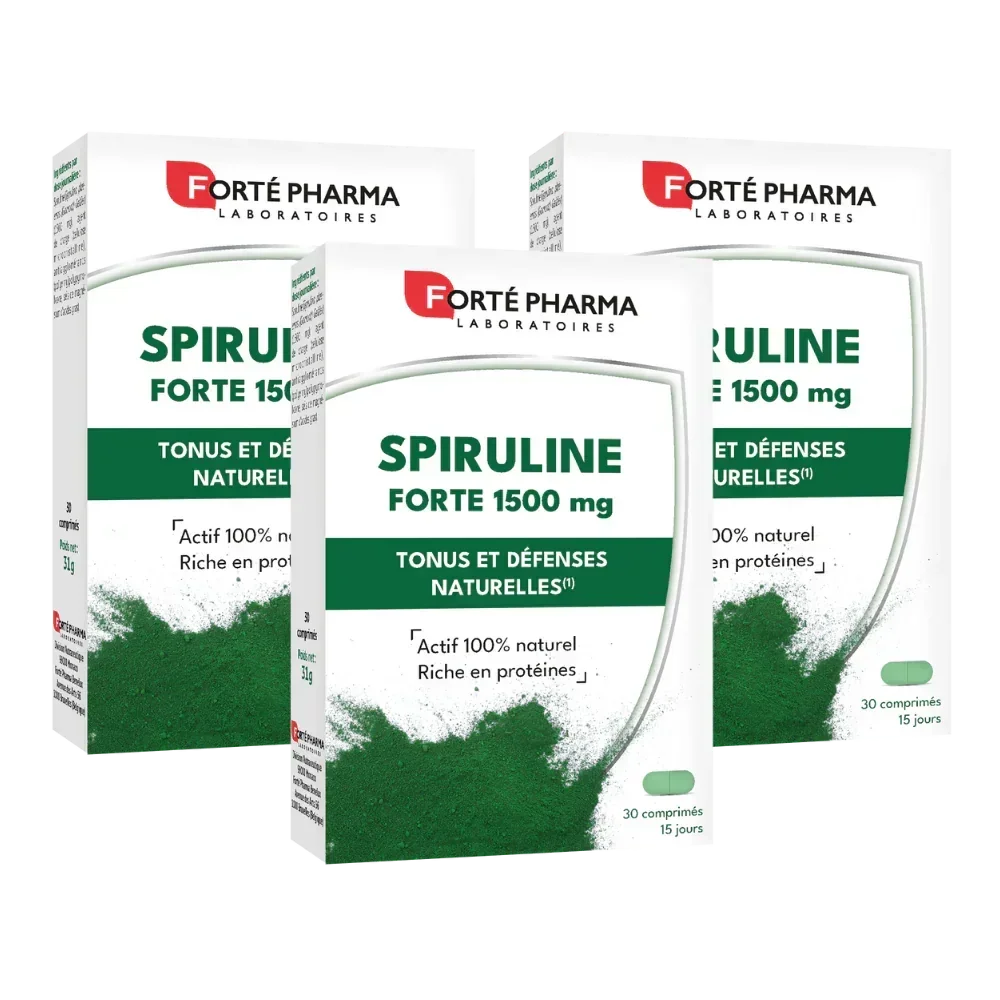 Lot de 3 Spiruline Forte 1500
