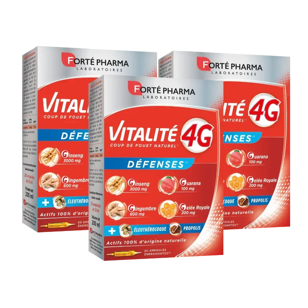 Lot de 3 Vitalité 4G Défenses