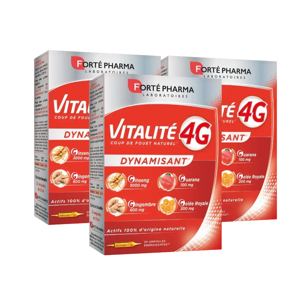 Lot de 3 Vitalité 4G Dynamisant