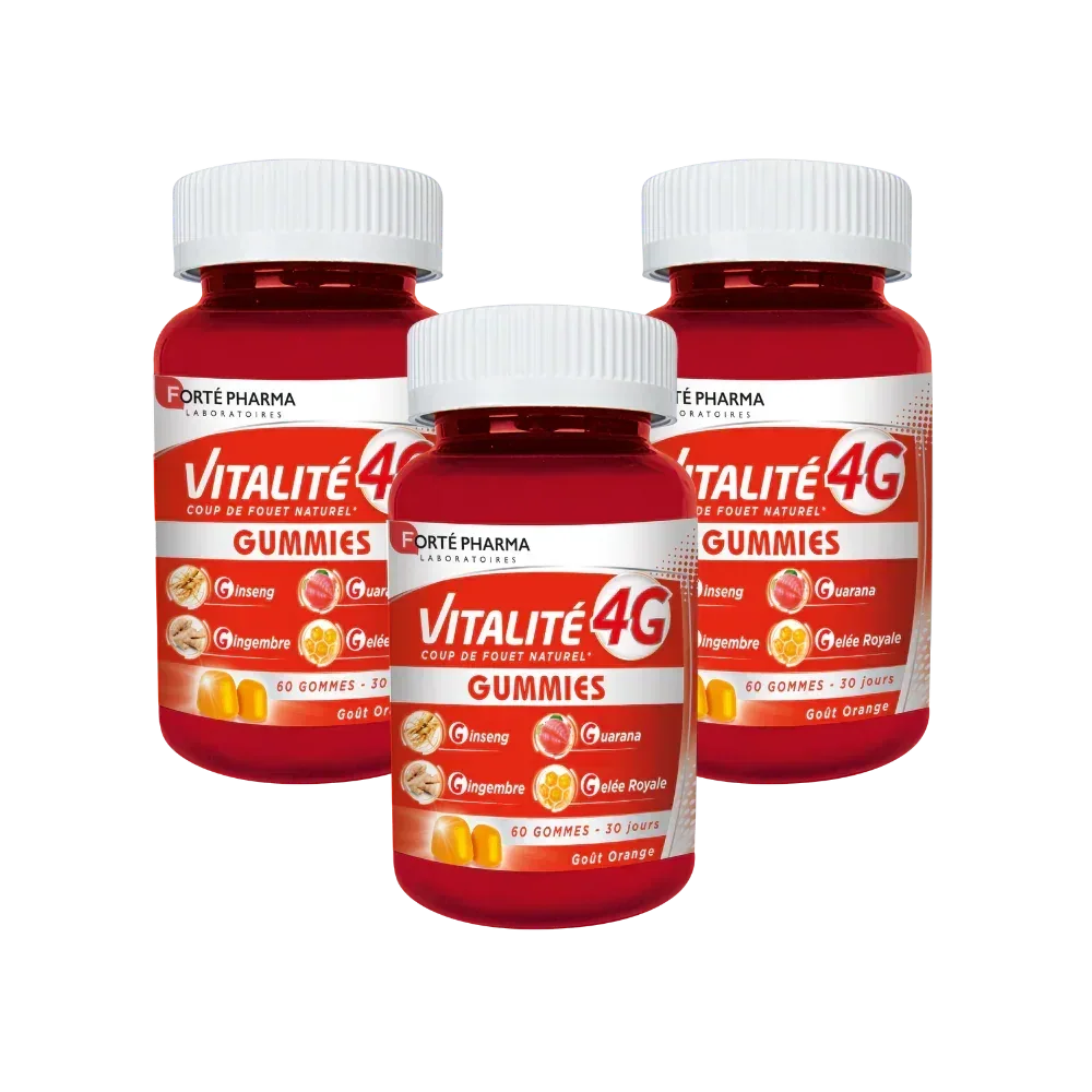 Lot de 3 Vitalité 4G Gummies