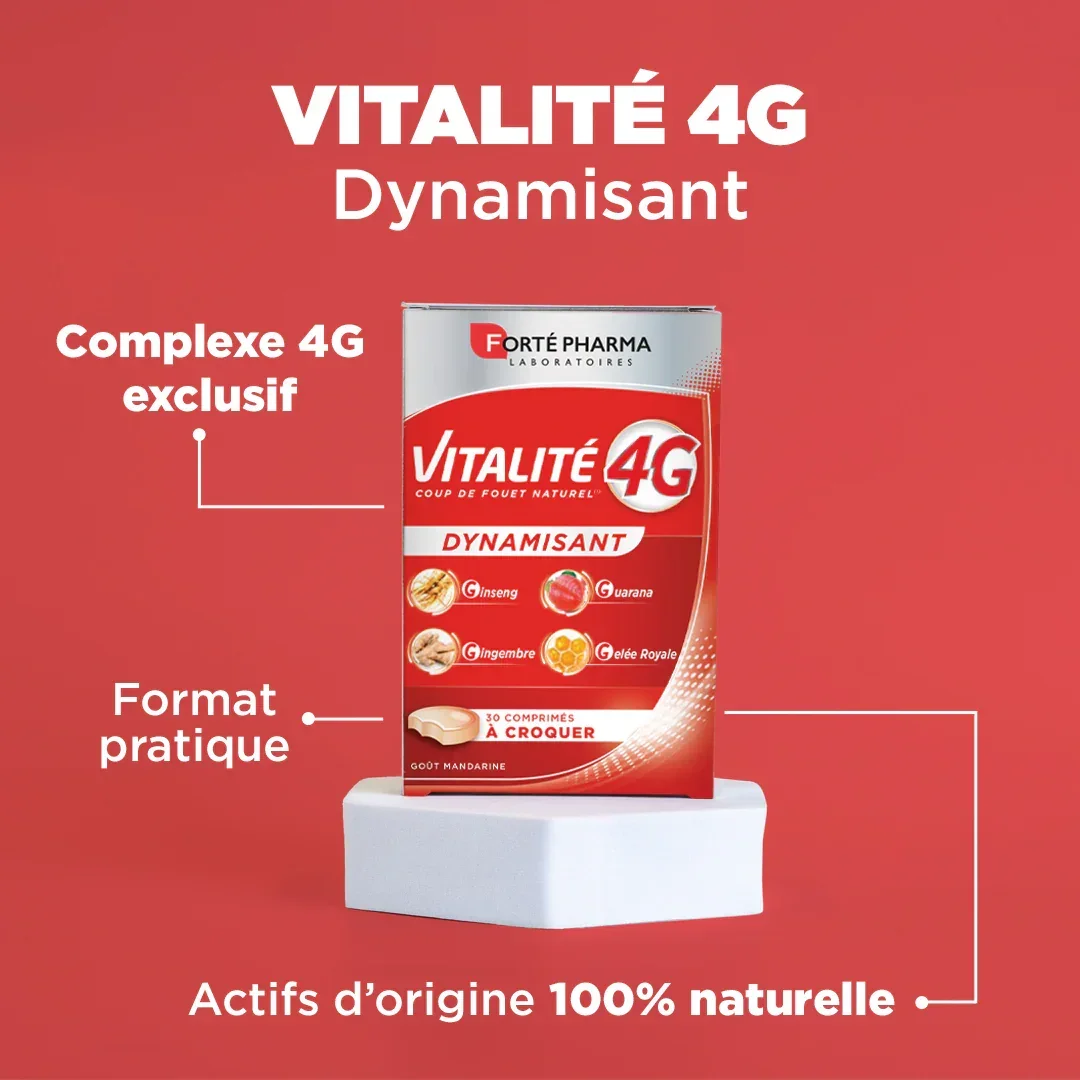 Vitalité 4G Dynamisant comprimés à croquer - Image 3